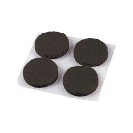 Shepherd Hardware 9959 Furniture Pad, Felt Cloth, Brown, 3/4 in Dia, Round