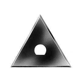 HYDE 10420 Scraper Blade, Triangular Blade, 2-1/4 in W Blade, Carbon Steel Blade