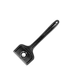 HYDE 10550 Lifetime Scraper, 5 in W Blade, Double-Edged Blade, HCS Blade, Solid Polypropylene Handle, Angled Handle
