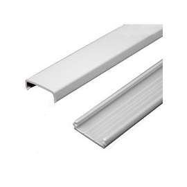 Wiremold NMW NMW1 Raceway Wire Channel, 60 in L, 1-5/16 in W, 1 -Channel, Plastic, White