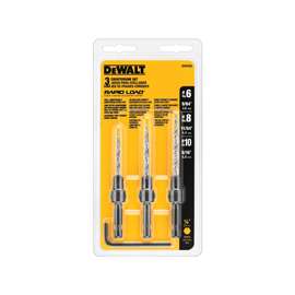 DeWALT DW2535 Countersink Set, 3-Piece, HSS