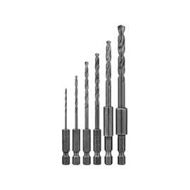 DeWALT DW2551 Drill Bit Set, 6-Piece, Black Oxide