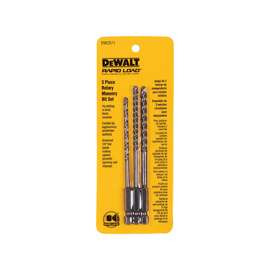 DeWALT DW2571 Rotary Drill Bit Set, 3-Piece, Carbide