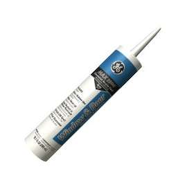 GE Max Extra 3500 GE22665 Siliconized Acrylic Caulk, Gray, 10.1 oz Cartridge