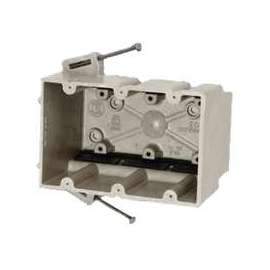 fiberglassBOX 3300-NK Electrical Box, 3 -Gang, 6 -Outlet, 12 -Knockout, Fiberglass Reinforced Polyester BMC
