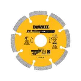 DeWALT DW4711T Saw Blade, 4 in Dia, 20 mm Arbor, Segmented, Turbo Rim