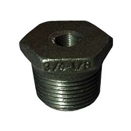 Prosource B241 20X6 Pipe Bushing, 3/4 x 3/8 in, MIP x FIP, Malleable Iron, SCH 40 Schedule, 300 psi Pressure