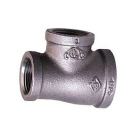 Prosource B130R 20X15X15 Pipe Tee, 1/2 x 3/4 x 1/2 in, Threaded, Malleable Iron, SCH 40 Schedule, 300 PSI Pressure