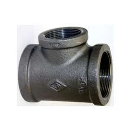 Prosource 11A3/4X1/2B Pipe Tee, 1/2 x 3/4 x 3/4 in, Threaded, Malleable Iron, SCH 40 Schedule, 300 PSI Pressure