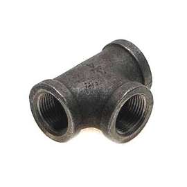 Prosource B130R 32X15 Pipe Tee, 1/2 x 1-1/4 in, Threaded, Malleable Iron, SCH 40 Schedule, 300 PSI Pressure
