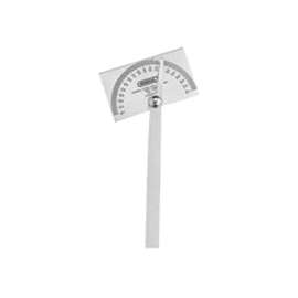 GENERAL 17 Square Head Protractor, 0 to 180 deg, Stainless Steel, Silver