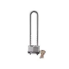Master Lock 517D Padlock, Keyed Different Key, Adjustable Shackle, 9/32 in Dia Shackle, Steel Shackle, Steel Body