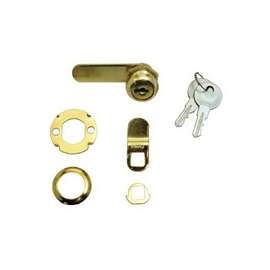 Defender Security U 9944 Drawer and Cabinet Lock, Keyed Lock, Y13 Yale Keyway, Stainless Steel, Brass