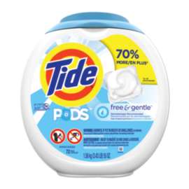 Free & Gentle Laundry Detergent, Pods, 72/Pack