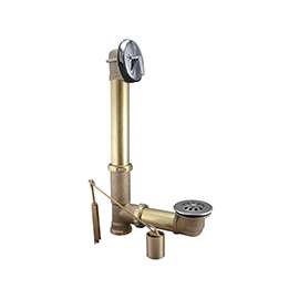 Keeney 606RB Bath Drain Assembly, Brass, Chrome, For: Built in Tubs