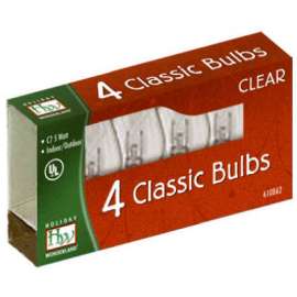 HW 4PK C7 CLR Bulb