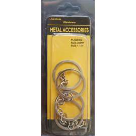 Plextool Split Key Rings 1-1/8", 4pcs/PK, 24 PK/Box, Total 96pcs (PLX00560)
