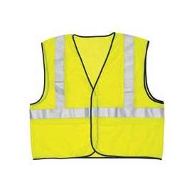 Class II Safety Vests, X-Large, Fluorescent Lime