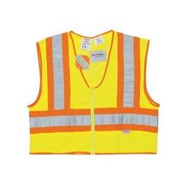 Luminator Class II Flame Resistant Vests, 3X-Large, Fluorescent Lime