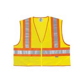 Luminator Class II Safety Vests, Large, Lime