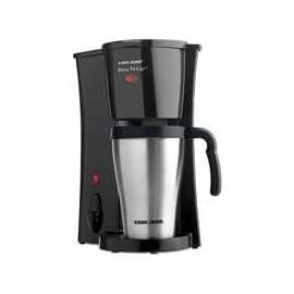 Black+Decker Brew 'N Go DCM18S Coffee Maker, 2 Cups Capacity, 800 W, Stainless Steel