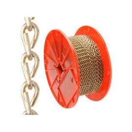 Campbell 072-1667N Jack Chain, #16, Steel, Brass, 11 lb Working Load