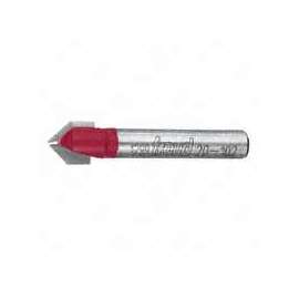 Freud 20-102 Router Bit, 3/8 in Dia Cutter, 1-3/4 in OAL, 1/4 in Dia Shank, 2-Cutter, Carbide