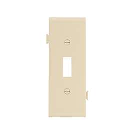 Eaton Wiring Devices STC1V Wallplate, 4-7/8 in L, 3.12 in W, 1 -Gang, Polycarbonate, Ivory, High-Gloss