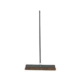 BIRDWELL 4024-4 Contractor Push Broom, 3 in L Trim, Palmyra Fiber Bristle