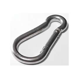 BARON 2450-1/4 Spring Hook Snap Link, Steel, Zinc