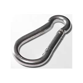 BARON 2450-3/8 Spring Hook Snap Link, Steel, Zinc