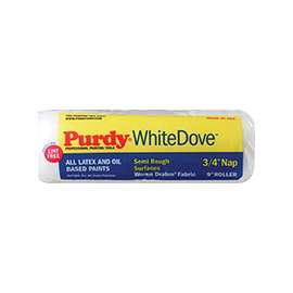 Purdy White Dove 14G670182 Paint Roller Cover, 3/4 in Thick Nap, 9 in L, Dralon Fabric Cover