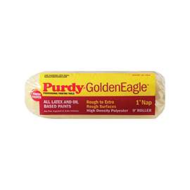 Purdy Golden Eagle 608095 Paint Roller Cover, 1 in Thick Nap, 9 in L, Polyester Cover