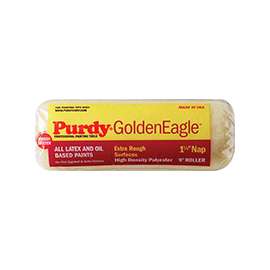 Purdy Golden Eagle 608097 Paint Roller Cover, 1-1/4 in Thick Nap, 9 in L, Polyester Cover