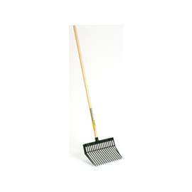 Little Giant PDF1GREEN Bedding Fork, Diamond Shaped Tine, Polycarbonate Tine, Wood Handle, Green, 52 in L Handle