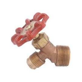 Anderson Metals 59540-0612 Oil Drum and Tank Valve, 3/4 x 3/8 in Connection, MIP x Flare, Brass Body