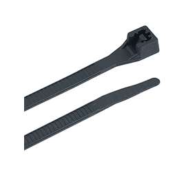 GB 45-308UVB Cable Tie, Double-Lock Locking, 6/6 Nylon, Black