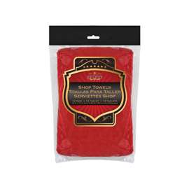 SM ARNOLD SELECT 85-765 Shop Towel, Cotton, Red