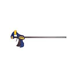 IRWIN QUICK-GRIP 1964720 Bar Clamp/Spreader, 300 lb, 24 in Max Opening Size, 3-3/16 in D Throat, Steel Body