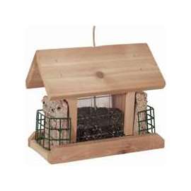 HEATH 655 Suet-n-Seed Bird Feeder, Cedar Wood