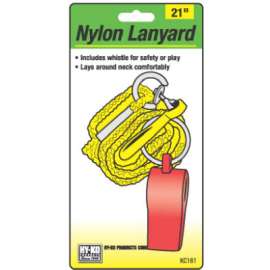 21" Nyl Lanyard/Whistle