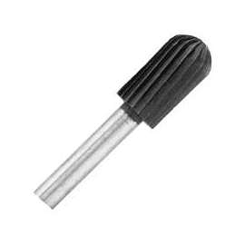 Vermont American 16671 Domed Cylinder Rotary File, 1/2 in Dia x 1 in L Cutting, Steel