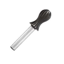 Vermont American 16674 Concave Arc Rotary File with Ball Tip, 1/2 in Dia Cutting, Steel