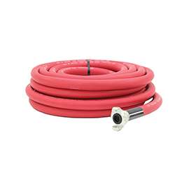 ABBOTT RUBBER 1025-0750R-50-CRS Air Hose, 3/4 in ID, 50 ft L, MNPT, 300 psi Pressure, EPDM Rubber, Red