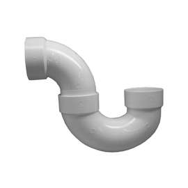 CANPLAS 193203 P-Trap, 3 in, Hub, PVC, White, SCH 40 Schedule