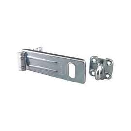 Master Lock 706D Hasp, 6 in L, Steel, Zinc, 9/16 in Dia Shackle