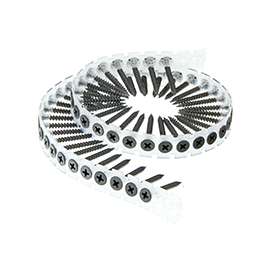 SENCO 06B Series 06B125P Screw, #6 Thread, 1-1/4 in L, Bugle Head, #2 Drive, Steel, Phosphate
