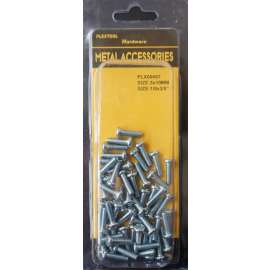 Plextool Round Head Machine Screws, 1/8x3/8", 55pcs/PK, 24 PK/Box, Total 1320pcs (PLX00607)