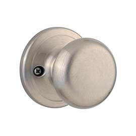 Kwikset Signature Series 788J 15 CP Dummy Knob, 2-3/8 in Dia Knob, Zinc, Satin Nickel