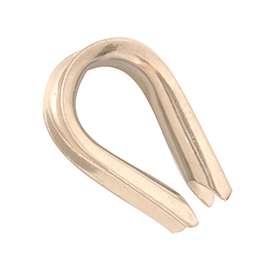 BARON 264EG-3/8 Wire Rope Thimble, 3/8 in Dia Cable, Steel, Electro-Galvanized